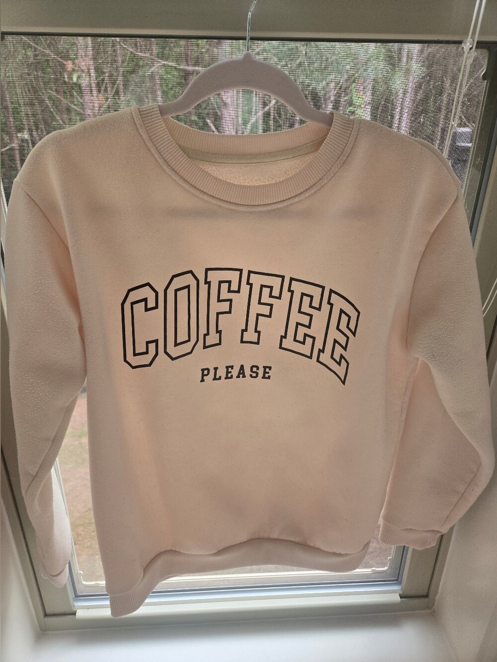 Coffee Please Sweatshirt Size Small